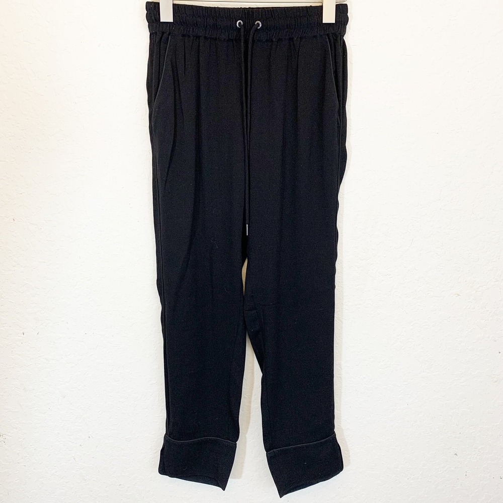 Zadig & Voltaire Womens Pants  Pull On Leo Parone Trousers Black Pockets 34‎ XS